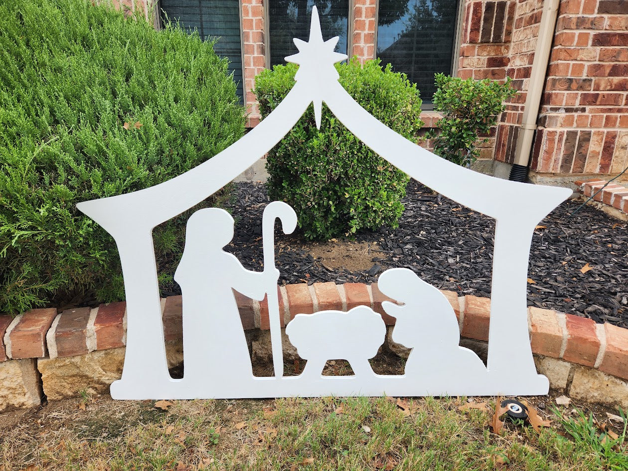 Nativity Yard Art