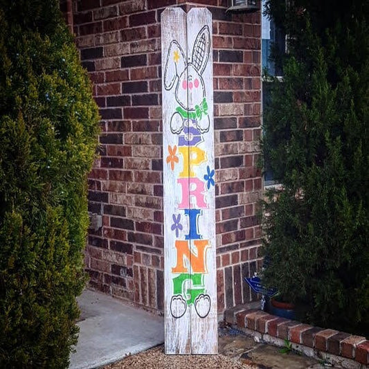 Easter Bunny 6ft Porch Leaner