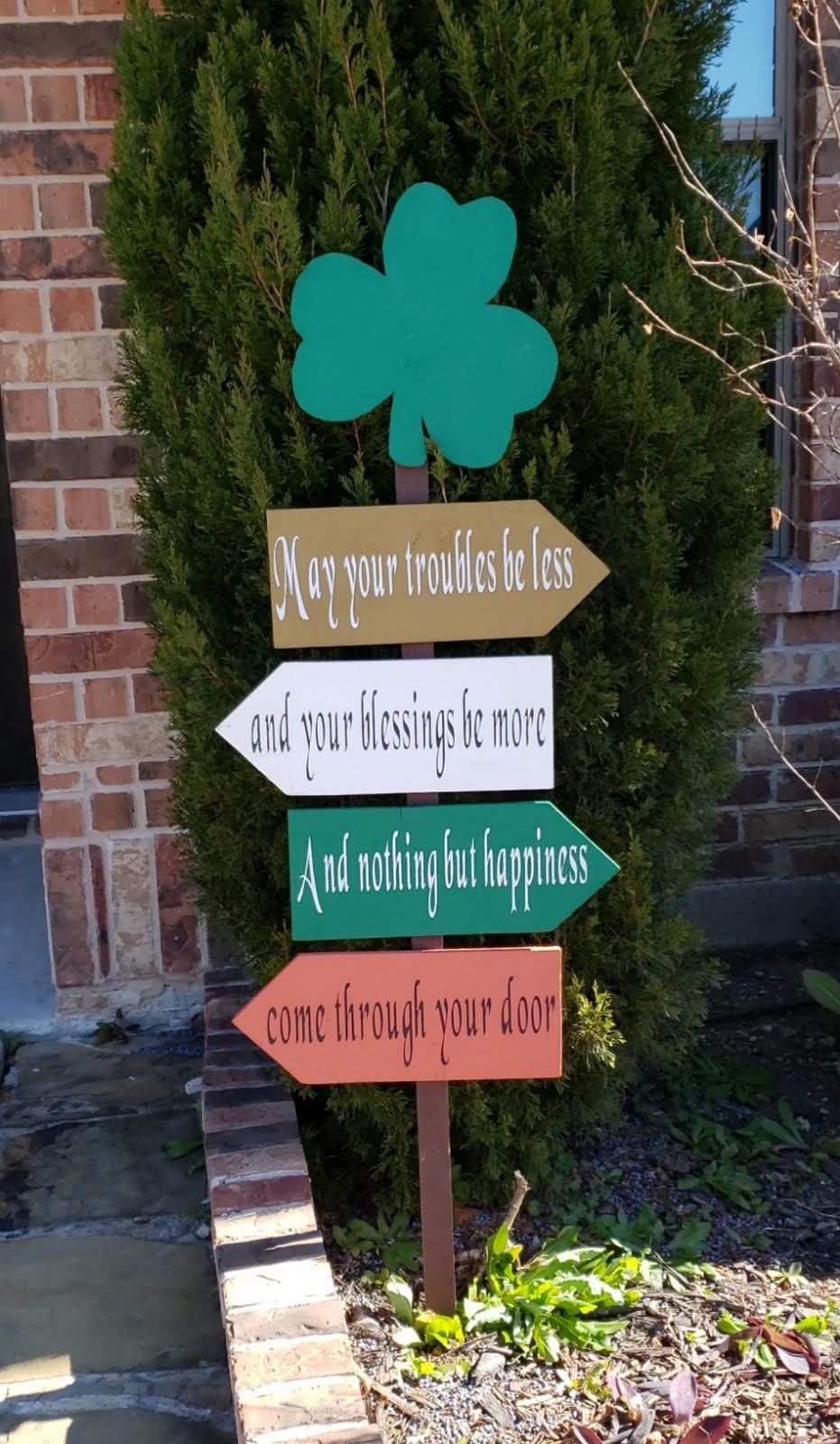 St. Patrick's Day Directional Sign