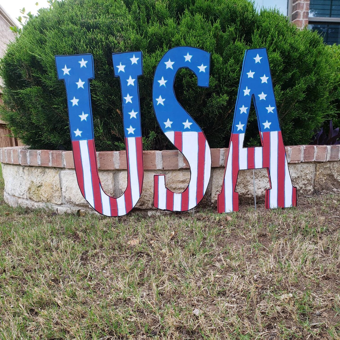 USA Yard Art (3 piece sign)