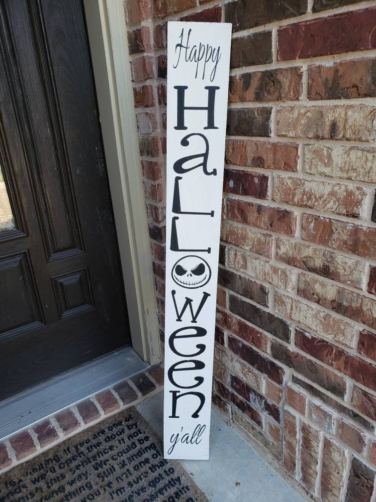 Happy Halloween Porch Leaner Wood Sign