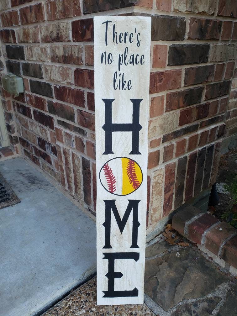 Theres No Place Like Home Porch Leaner Wood Sign