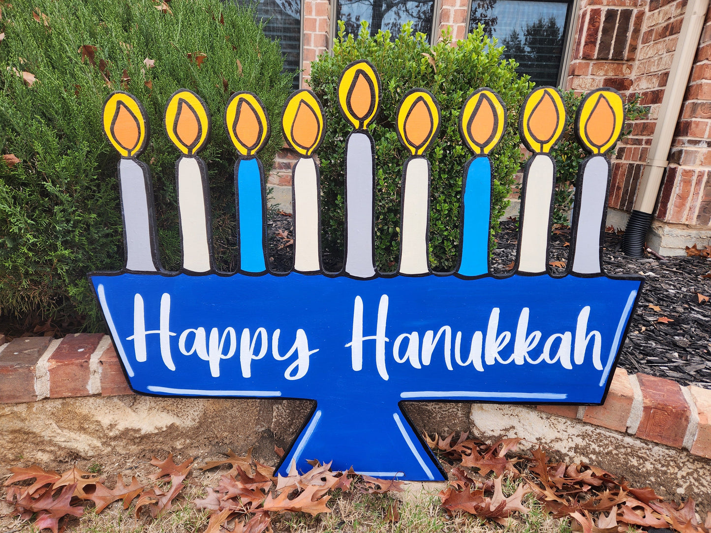 Menorah Yard Art