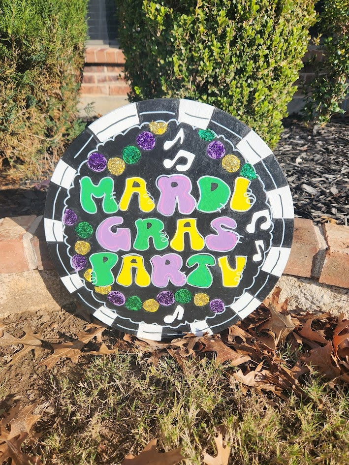 Mardi Gras Door Hanger